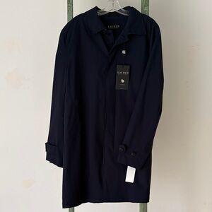 Lauren Ralph Lauren STANZA Navy All Weather Raincoat Trench Coat Men’s 42R